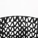 Lola 197L x 197W x 236 Set of 3 Black Water Hyacinth Zig Zag Weave Round Basket W Handles - Default Title
