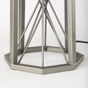 Raen 285H Gray Metal Octagonal Base wBeige Shade Table Lamp - Default Title