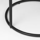 Arlo 205L x 205W x 244H Brown Wood WBlack Metal End Table - Default Title