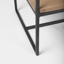 Morris 1975 L x 150W x 725H Beige Wood WBlack Metal Frame 4-Tier Shelving Unit - Default Title