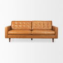 Olaf 882L x 378W x 350H Tan Leather Sofa - Default Title
