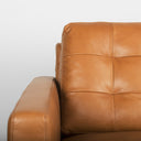 Olaf 882L x 378W x 350H Tan Leather Sofa - Default Title