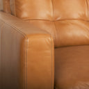 Olaf 882L x 378W x 350H Tan Leather Sofa - Default Title