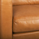 Olaf 882L x 378W x 350H Tan Leather Sofa - Default Title