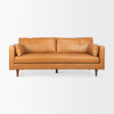 Elton 878L x 378W x 346H Tan Leather Sofa - Default Title