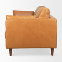 Elton 878L x 378W x 346H Tan Leather Sofa - Default Title