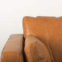 Elton 878L x 378W x 346H Tan Leather Sofa - Default Title