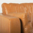 Elton 878L x 378W x 346H Tan Leather Sofa - Default Title