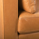 Elton 878L x 378W x 346H Tan Leather Sofa - Default Title