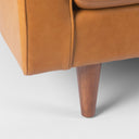 Elton 878L x 378W x 346H Tan Leather Sofa - Default Title