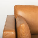 Elton 1114L x 681W x 343H Tan Leather Right Chaise Sectional - Default Title