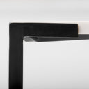 Lucas 30x30 White Marble Top Black Metal Base Coffee Table - Default Title