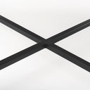 Lucas 30x30 White Marble Top Black Metal Base Coffee Table - Default Title