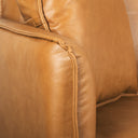 Lake Como 858L x 366W x 323H Tan Leather Three Seater Sofa - Default Title