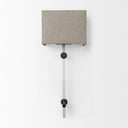Kinsley Beige Shade WTransparent Body Wall Sconce - Default Title