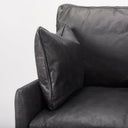 Cochrane 345L x 330W x 325H Black Leather Wrapped Chair - Default Title