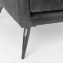 Cochrane 345L x 330W x 325H Black Leather Wrapped Chair - Default Title