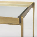 Trey Gold Metal WGlass Accent Table - Default Title