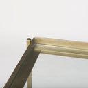 Trey Gold Metal WGlass Accent Table - Default Title