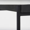 Trey Black Metal WGlass Accent Table - Default Title