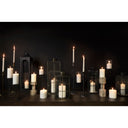 Omega III Large Black Metal Stacked Ring Table Candle Holder - Default Title