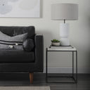 Svend 880L x 380W x 340H Black Leather Sofa - Default Title