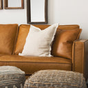 Mae 20L x 20W Beige Fabric Decorative Pillow Cover - Default Title
