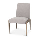 Palisades Gray Upholstery w Solid Wood Armless Dining Chair - Default Title