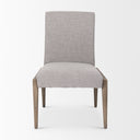 Palisades Gray Upholstery w Solid Wood Armless Dining Chair - Default Title