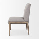 Palisades Gray Upholstery w Solid Wood Armless Dining Chair - Default Title