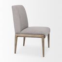 Palisades Gray Upholstery w Solid Wood Armless Dining Chair - Default Title