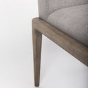 Palisades Gray Upholstery w Solid Wood Armless Dining Chair - Default Title