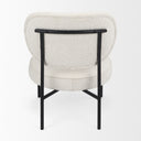 Amelia Cream Boucle WBlack Metal Upholstered Accent Chair 213L x 213W x 303H - Default Title