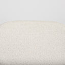Amelia Cream Boucle WBlack Metal Upholstered Accent Chair 213L x 213W x 303H - Default Title