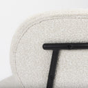 Amelia Cream Boucle WBlack Metal Upholstered Accent Chair 213L x 213W x 303H - Default Title