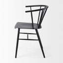 Colin 213L x 213W x 303H Black Metal Dining Chair - Default Title