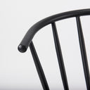 Colin 213L x 213W x 303H Black Metal Dining Chair - Default Title