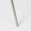 Ambrose 200L x 200W x 618H Silver Metal WBeige Fabric Shade Floor Lamp - Default Title