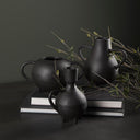 Cyrus Black Two handled Vase Decorative Object - Default Title
