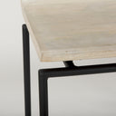 Givens 318H Seat Height Natural Wood WBlack Metal Frame Bar Stool - Default Title