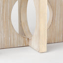 Cambie 290L x 60W x 90H Natural Wood WBlack Metal Candle Holders - Default Title