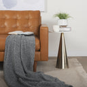 Olaf 882L x 378W x 350H Tan Leather Sofa - Default Title