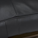Jessie 55L x 16W Black Leather Seat WGold Metal Base Accent Bench - Default Title