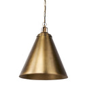 Fenton 180L x 180W x 230H Gold WGold Accents Pendant Light - Default Title