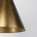 Fenton 180L x 180W x 230H Gold WGold Accents Pendant Light - Default Title