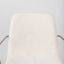 Sawyer Cream Fabric Wrap Gold Metal Frame Dining Chair - Default Title
