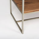 Morris III 4725 X 15 X 755 Brown Wood and Silver Metal Frame 6 Shelf Shelving Unit - Default Title