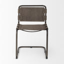 Berbick 33 Total Height BrownGray Suede w Iron Frame Dining Chair - Default Title