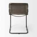 Berbick 33 Total Height BrownGray Suede w Iron Frame Dining Chair - Default Title