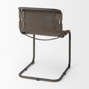 Berbick 33 Total Height BrownGray Suede w Iron Frame Dining Chair - Default Title